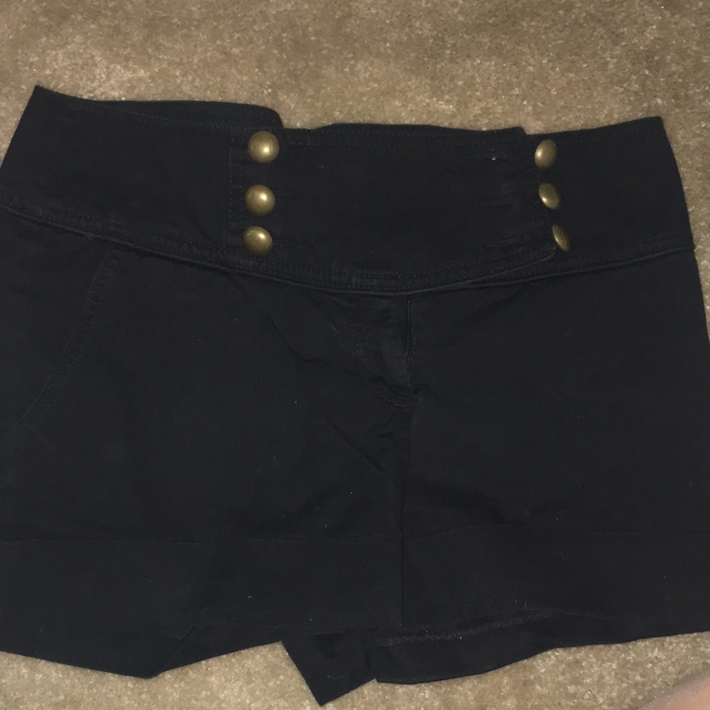 Black high waisted shorts